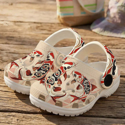 Native Carp Art Clogs Shoes for Adults & Kids