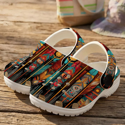 Native Leather Clogs Shoes for Adults & Kids