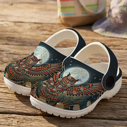 Native Owl Clogs Shoes for Adults & Kids