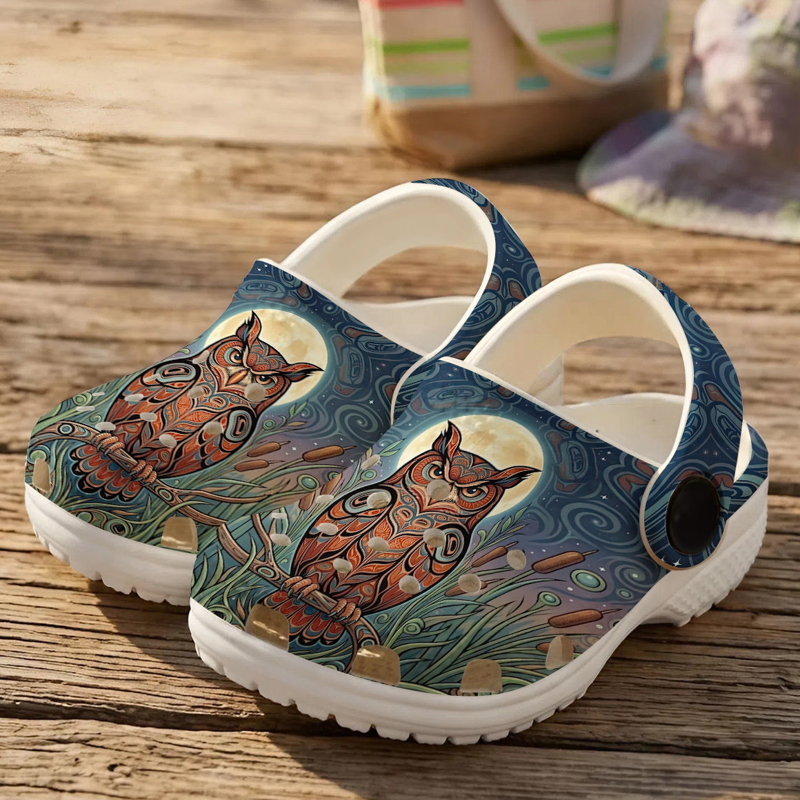 Native Owl Clogs Shoes for Adults & Kids