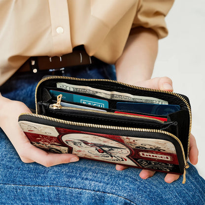 Crimson Hummingbird Elegance Personalized Leather Bag