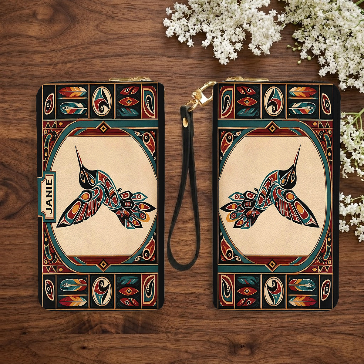 Hummingbird Heritage Flight Personalized Leather Bag