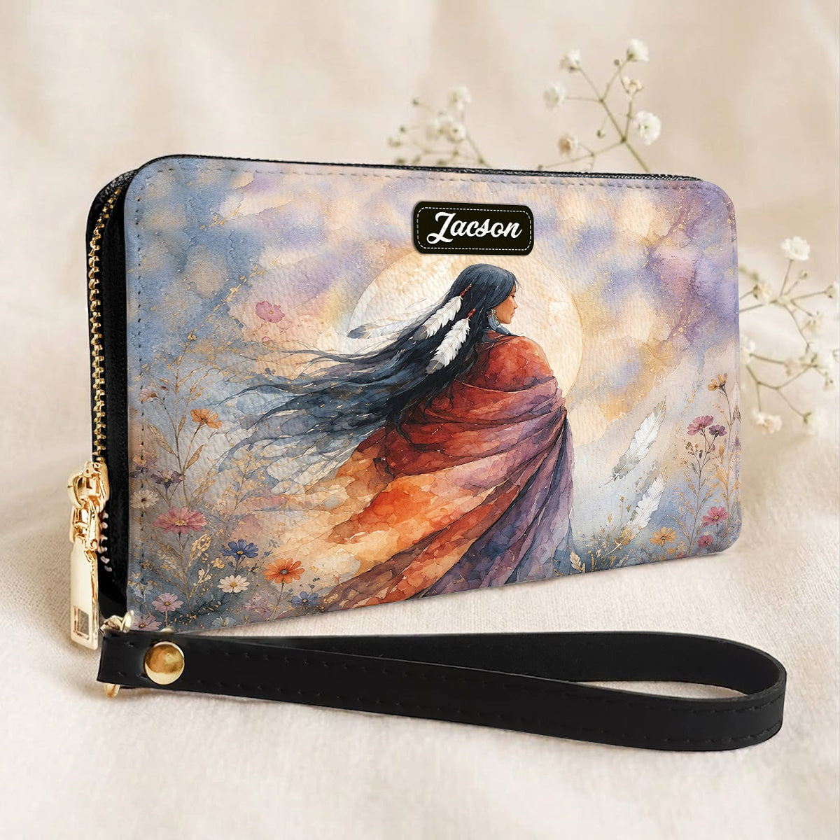 Free Woman Spirit Personalized Leather Bag