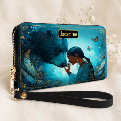 Moonlit Wild Harmony Personalized Leather Bag