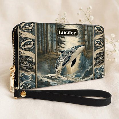 Orca Ocean Legacy Personalized Leather Bag