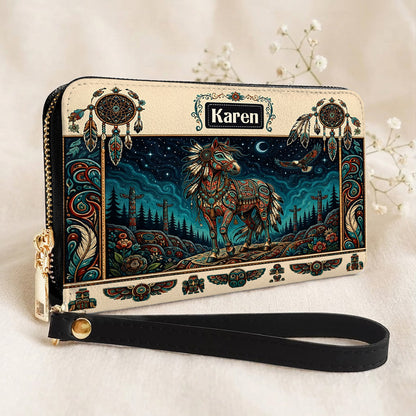 Moonlit Horse Legacy Personalized Leather Bag