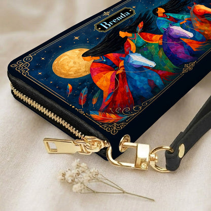 Moonlit Sisters Journey Personalized Leather Bag