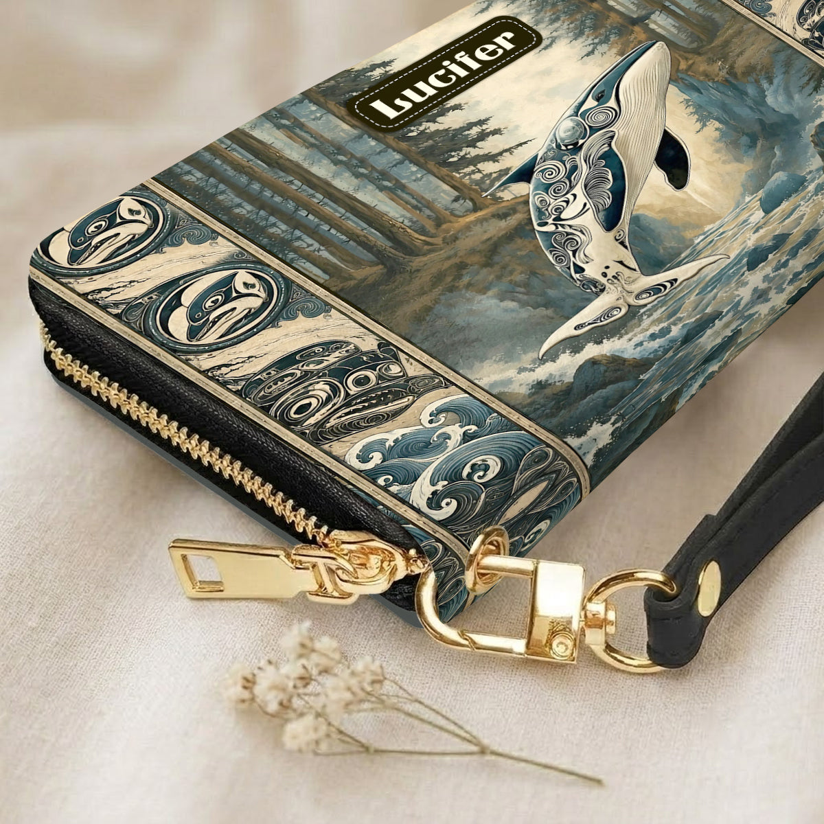 Orca Ocean Legacy Personalized Leather Bag