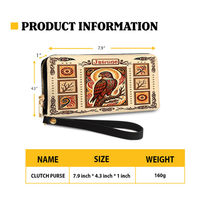 Crimson Hawk Legacy Personalized Leather Bag