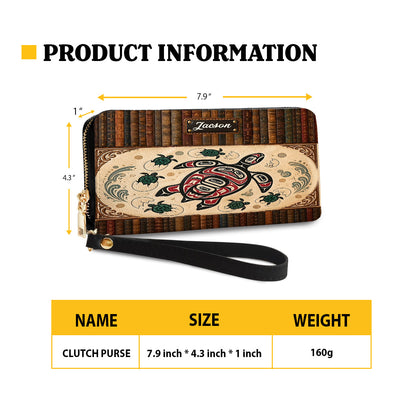 Ocean Turtle Heritage Personalized Leather Bag