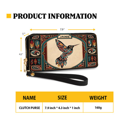 Hummingbird Heritage Flight Personalized Leather Bag