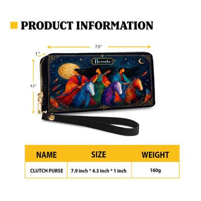Moonlit Sisters Journey Personalized Leather Bag