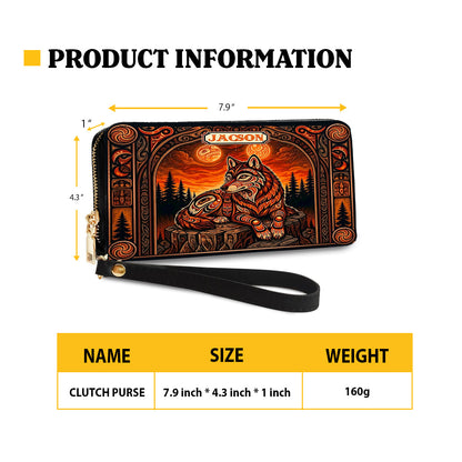 Ember Wolf Legacy Personalized Leather Bag