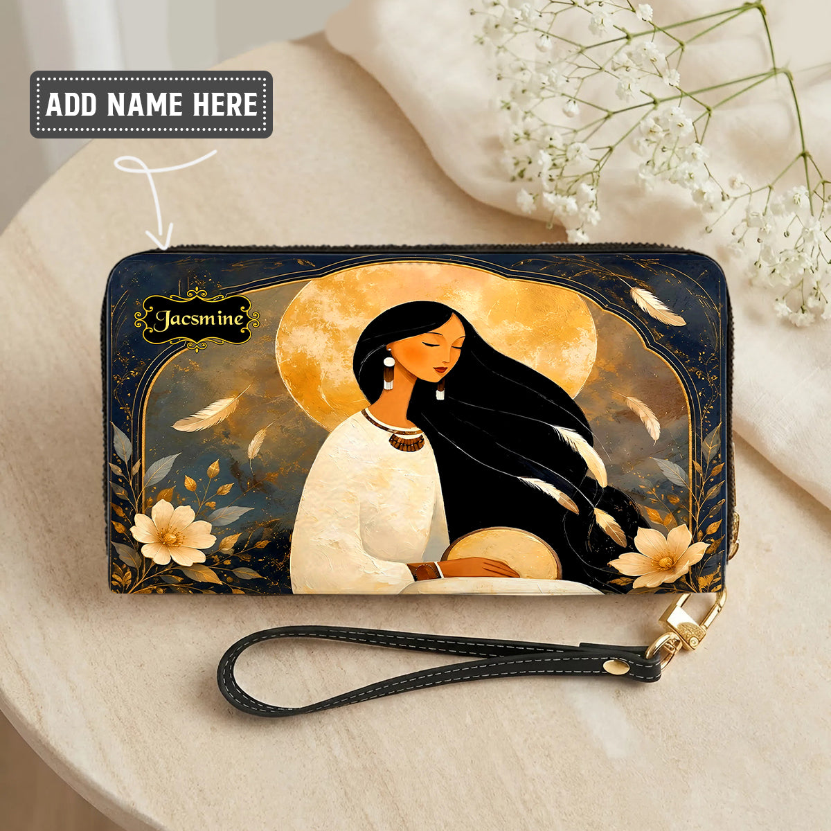Lunar Woman Grace Personalized Leather Bag