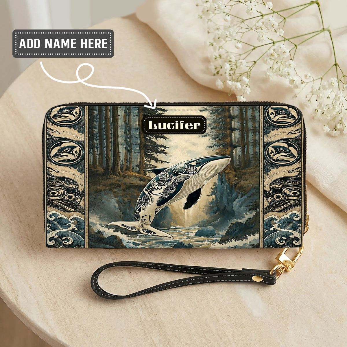 Orca Ocean Legacy Personalized Leather Bag