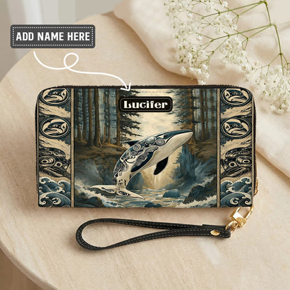 Orca Ocean Legacy Personalized Leather Bag