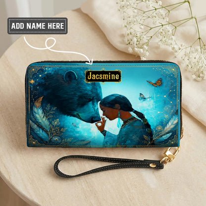 Moonlit Wild Harmony Personalized Leather Bag