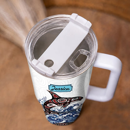 Orca Spirit Warrior Personalized Tumbler