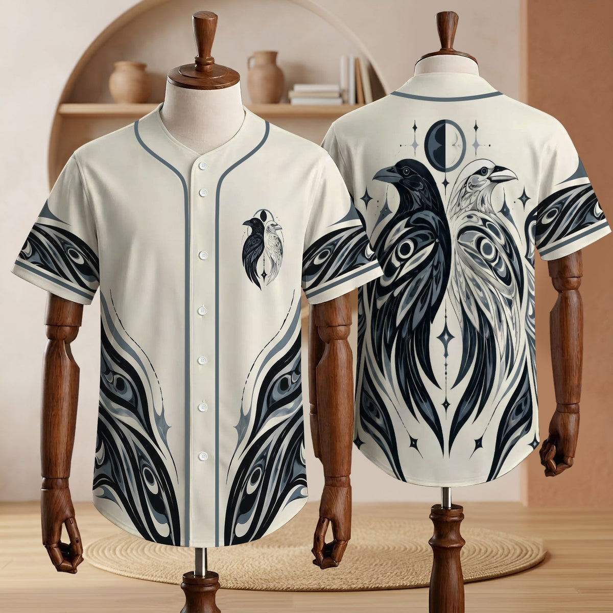 Moonlit Bear Baseball Jersey Unisex Shirt