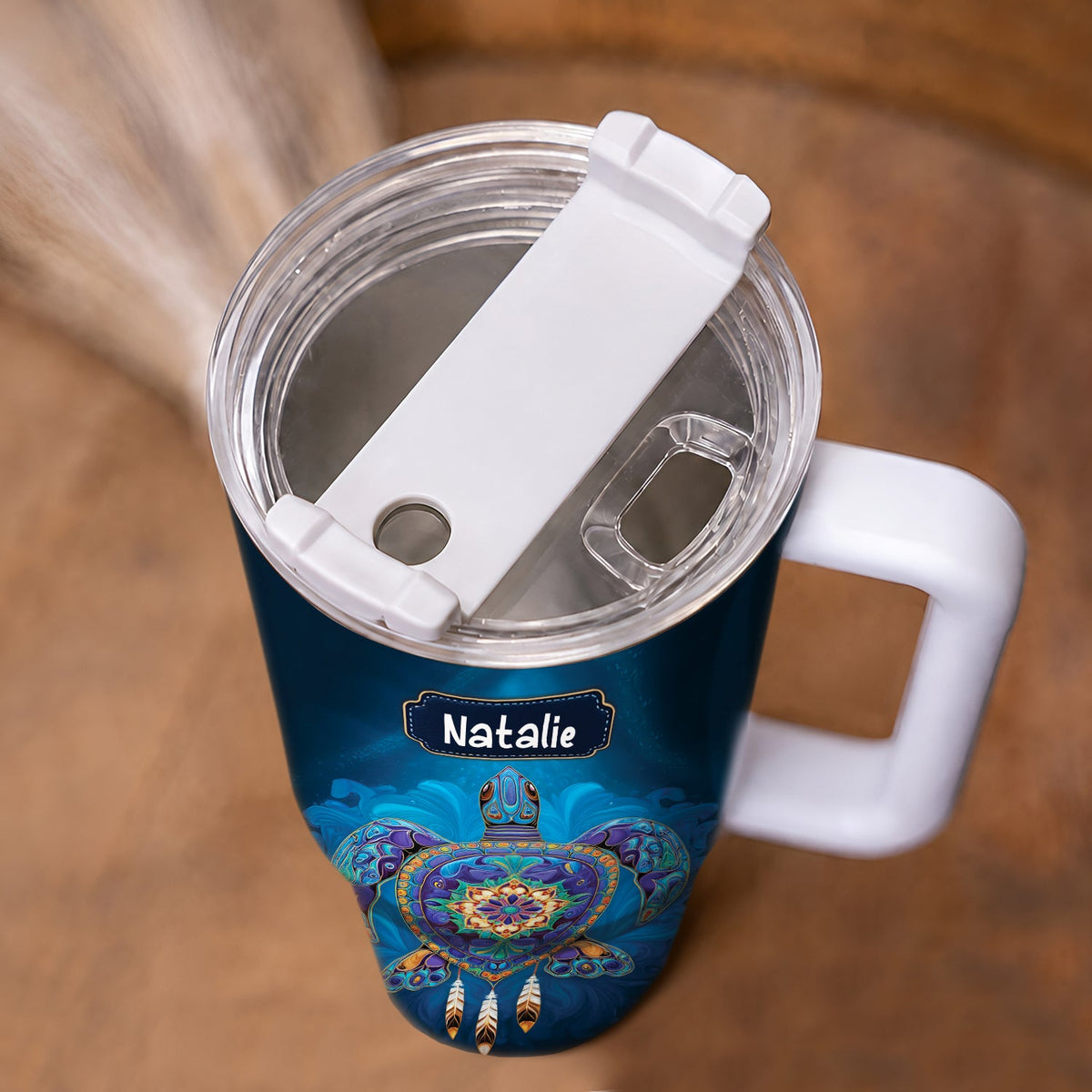 Celestial Turtle Spirit Personalized Tumbler