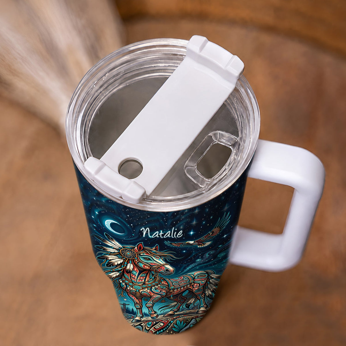 Moonlit Horse Legacy Personalized Tumbler