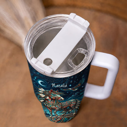 Moonlit Horse Legacy Personalized Tumbler