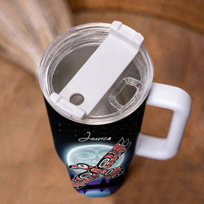 Raven Cosmic Spirit Personalized Tumbler