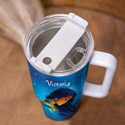 Turquoise Woman Grace Personalized Tumbler